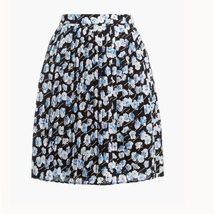 J.Crew Pleated floral mini skirt
